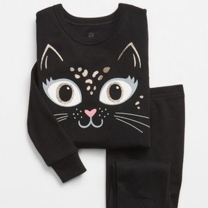 🙂SOLD@MERCARI🙂🆕️ Baby Gap Black Cat Long Sleeve and pants PJ Set